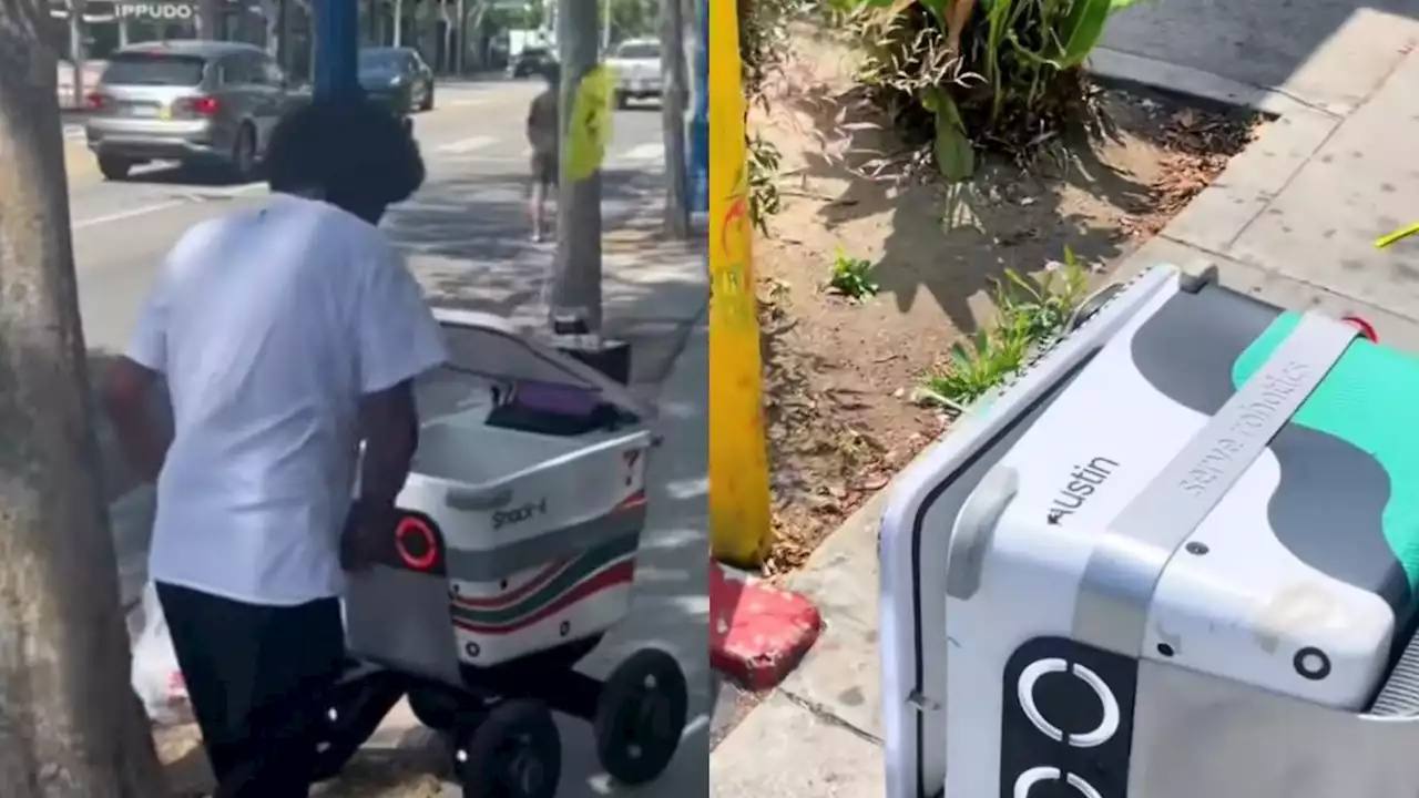 Viral Robot Pengantar Makanan Diserang dan Dirampok Warga, Heboh