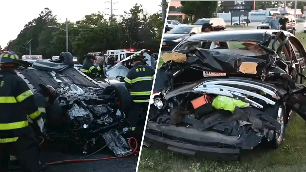 Sunrise Highway crash: 3 dead, 5 hurt in multiple-vehicle collision on Long Island