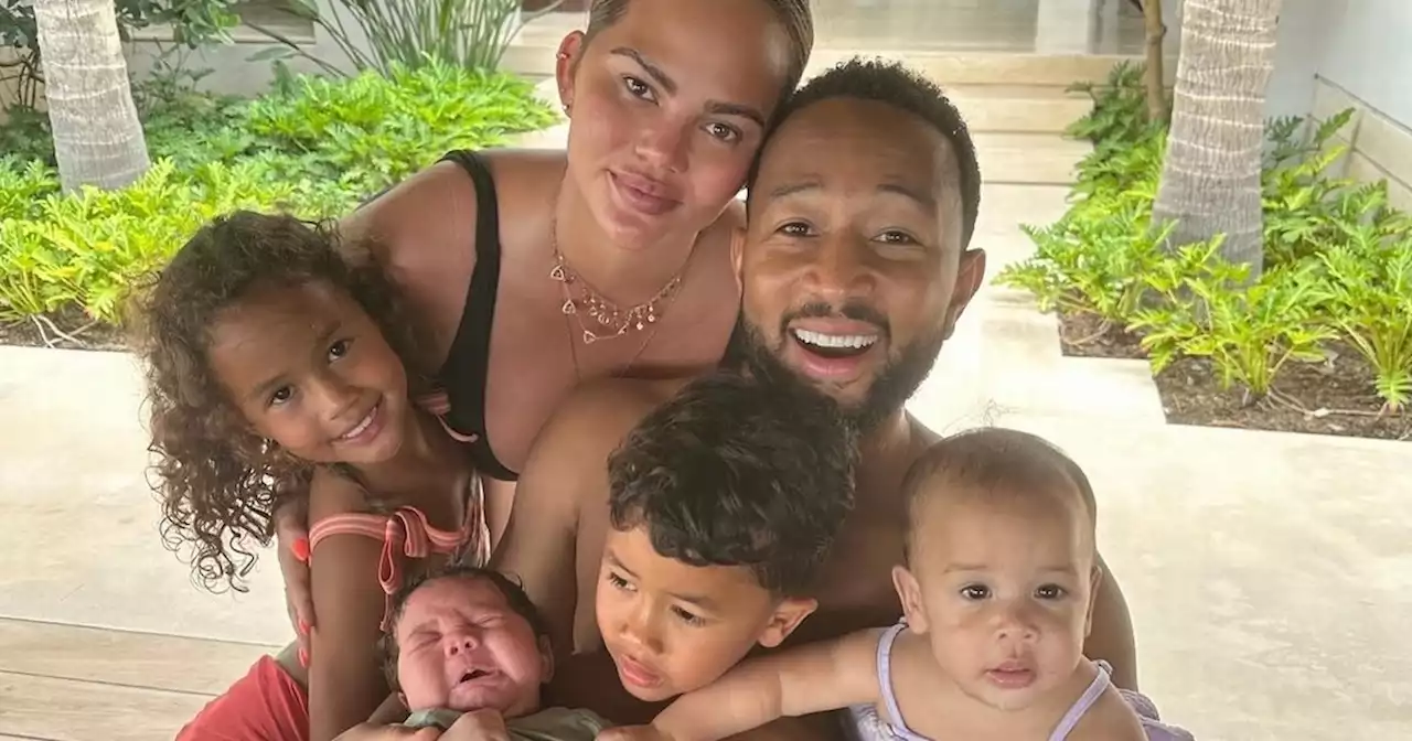 Chrissy Teigen and John Legend enjoy very first 'vacation as a family of six'