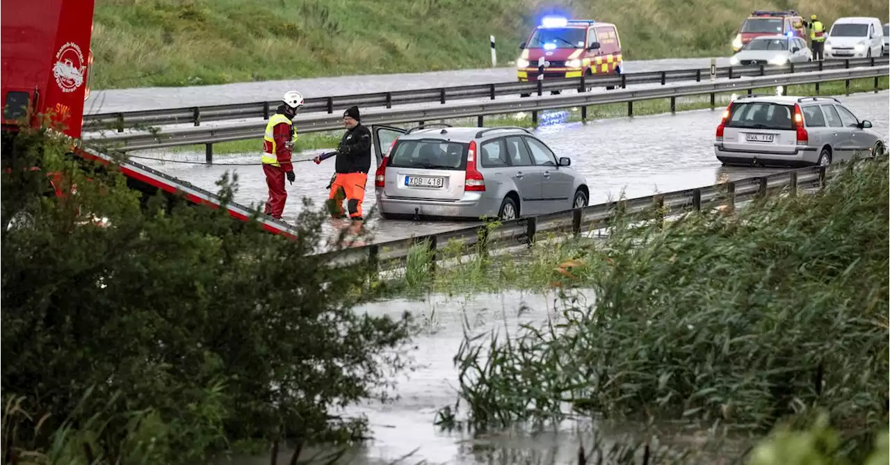 Train derails and roads flood as Sweden, Norway hit by torrential rain