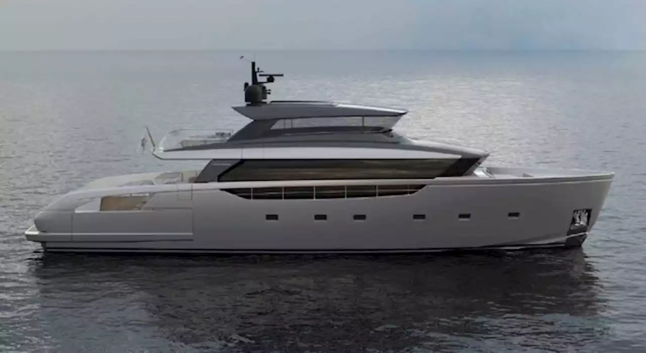 This 100-Foot Superyacht’s Stern Pulls Triple Duty as a Sundeck, Beach Club, and Garage