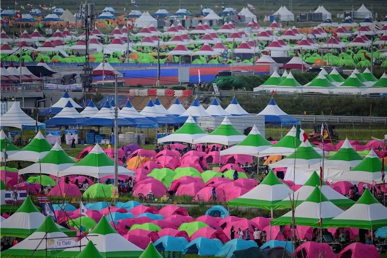 South Korea's heatwave-hit scout jamboree bracing for typhoon