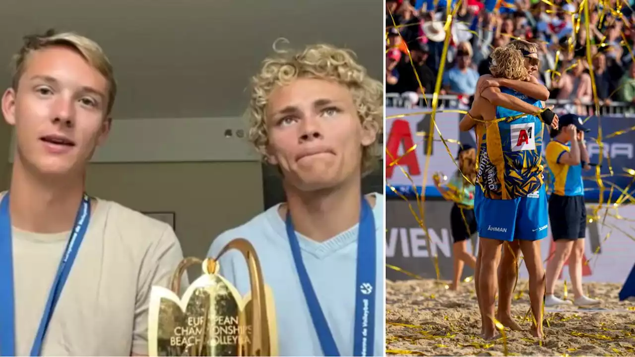 Beachvolleyboll: Dömde ut sig själva – sedan vann David Åhman och Jonatan Hellvig EM-guld