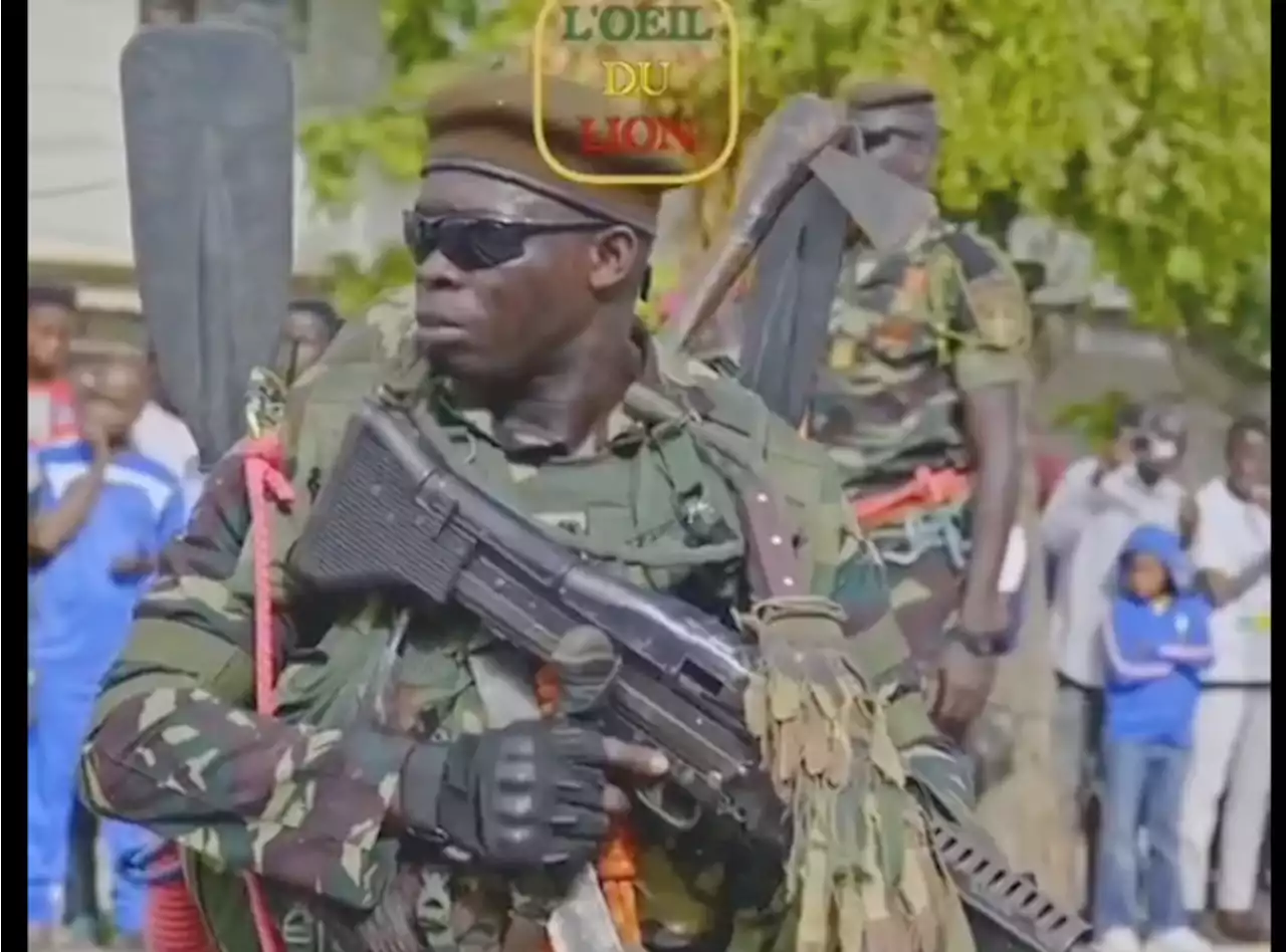 Di viral video wey soldiers hold heavy gun wit plenti knives no bi from Niger Republic | TheCable