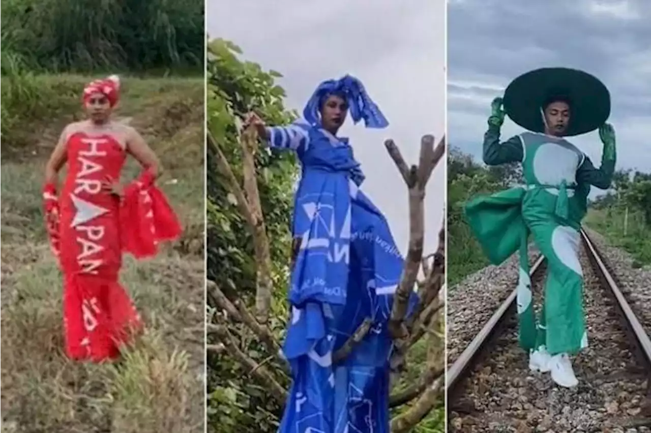 Malaysian dressmaker’s political flag-inspired outfits go viral on TikTok