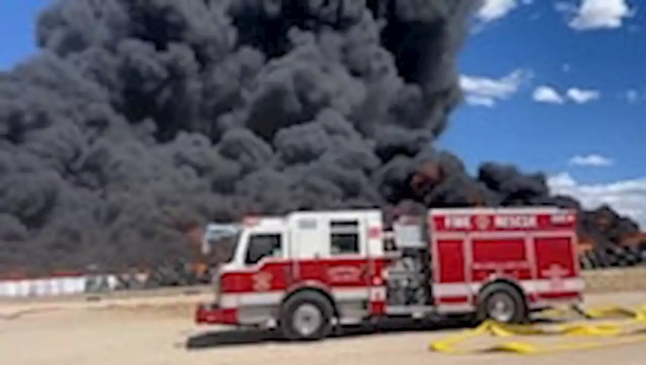 Fire at New Mexico recycling plant prompts health alert for hazardous smoke