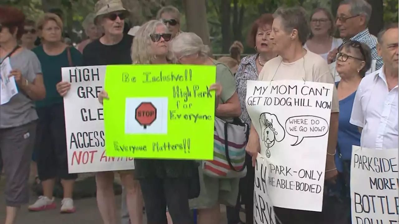 Protesters return to High Park after heated rally last week