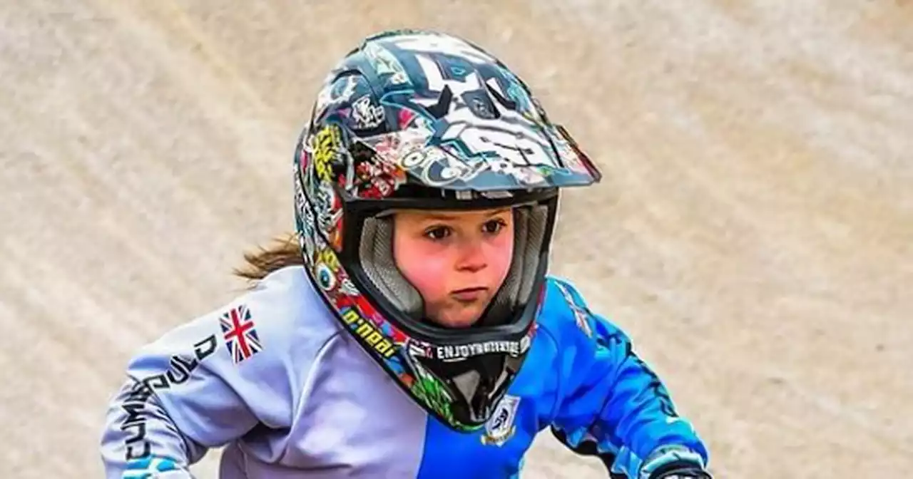 Fearless six-year-old girl winning BMX competitions with riders twice her age