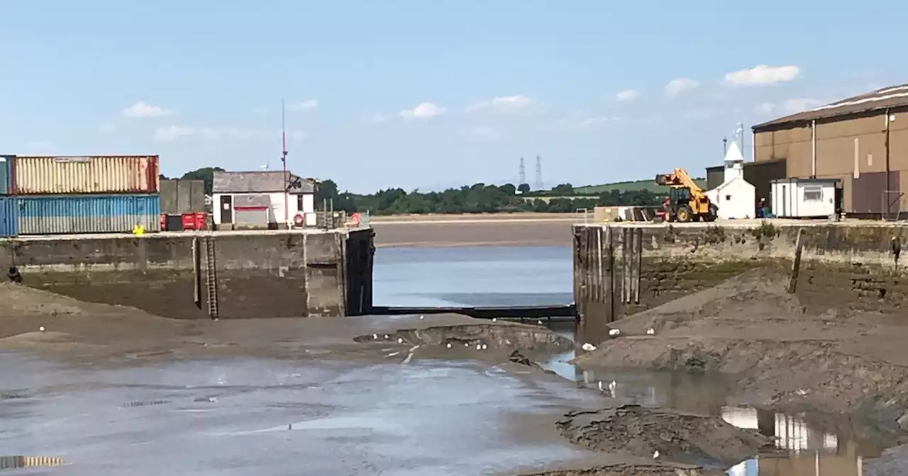 Glasson Dock sea gate repairs under way as high tide fears loom large