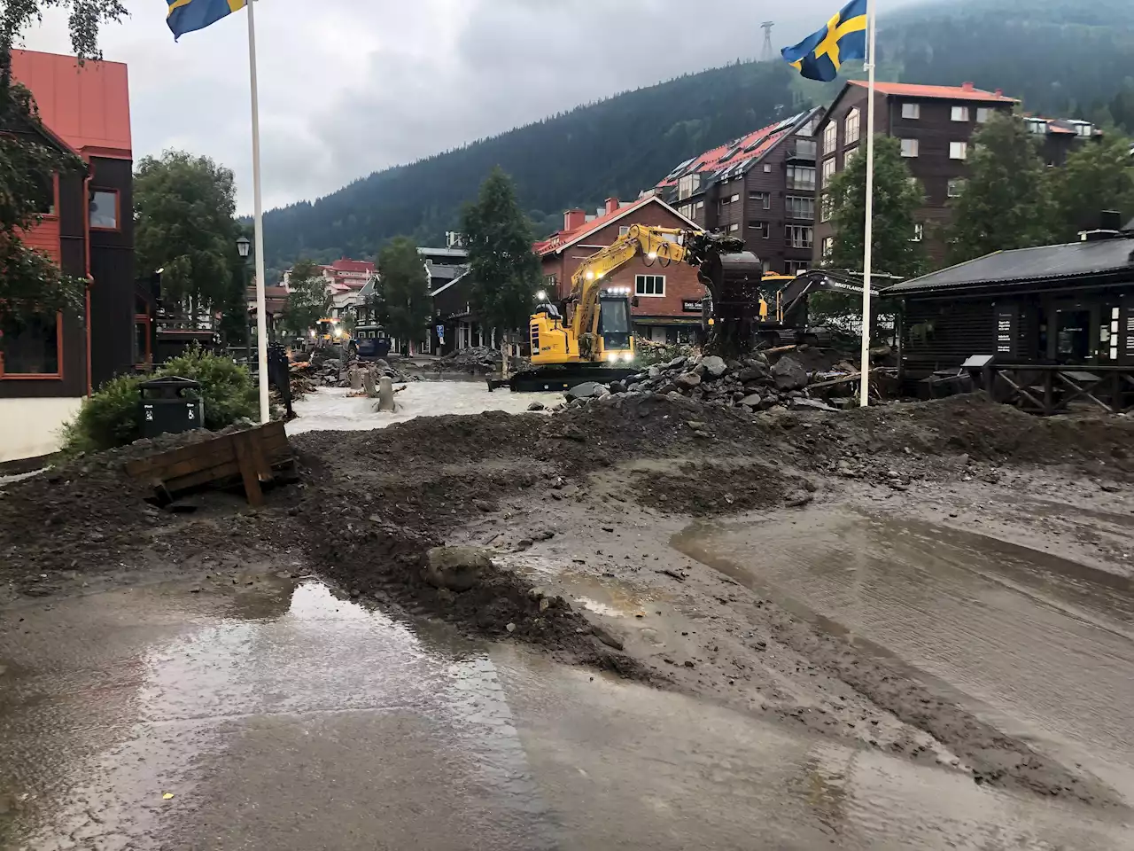 Översvämning lamslår Åre – VMA utfärdat under natten mot tisdag