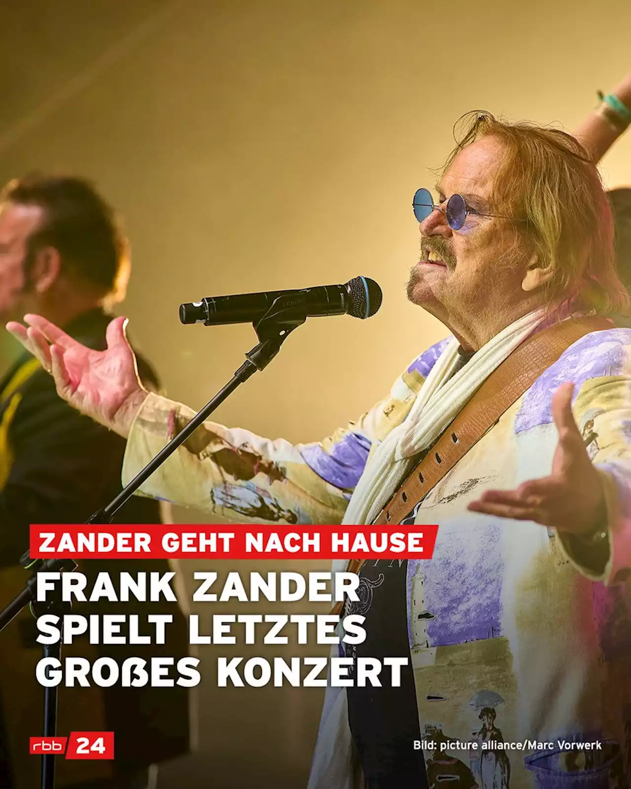 Schlagersänger Zander kündigt sein 'letztes großes Konzert' an