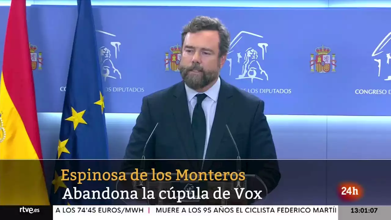 Espinosa de los Monteros deja la dirección de Vox