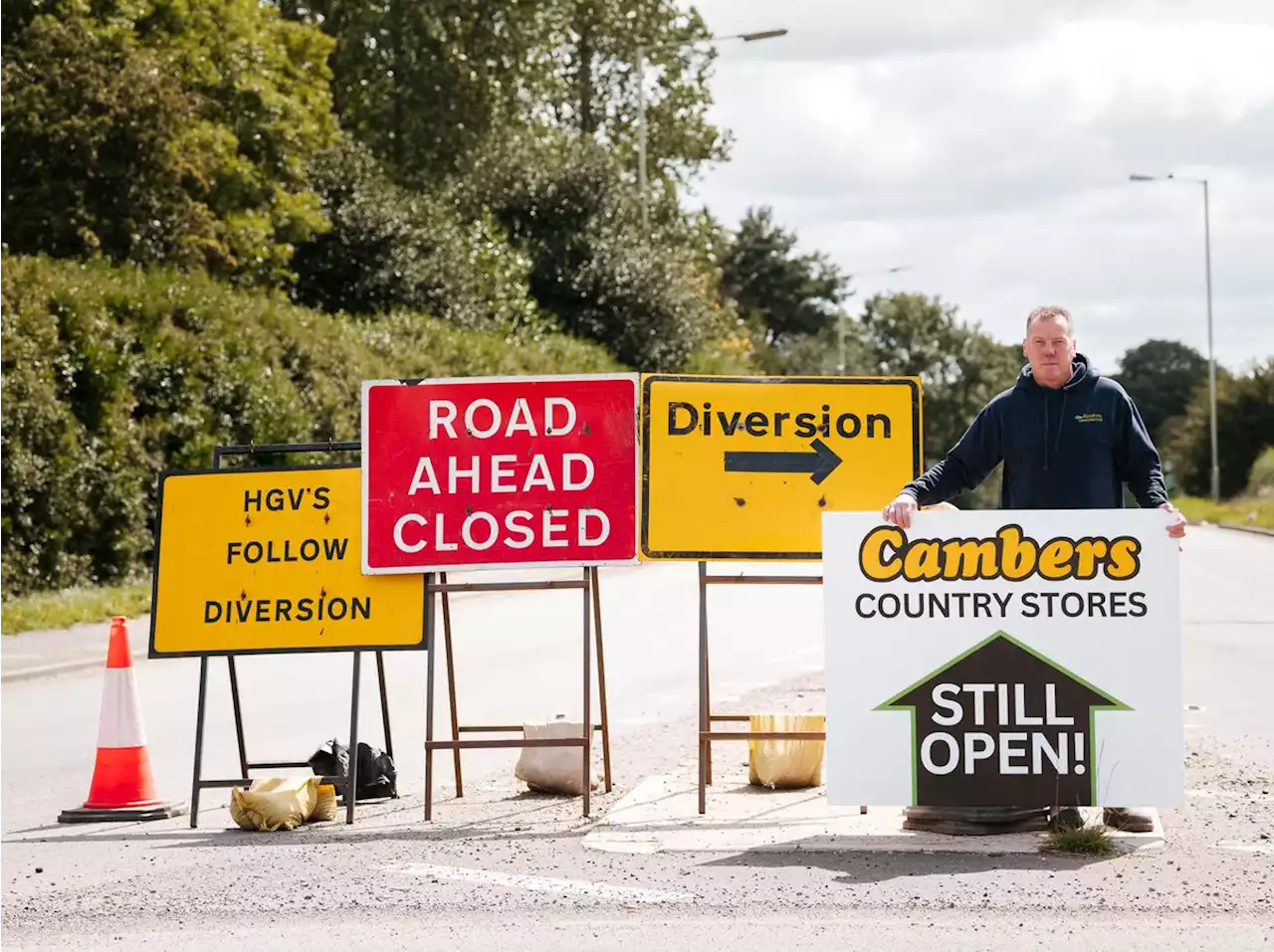 'We're still open' say independent businesses hit by controversial A41 roadworks