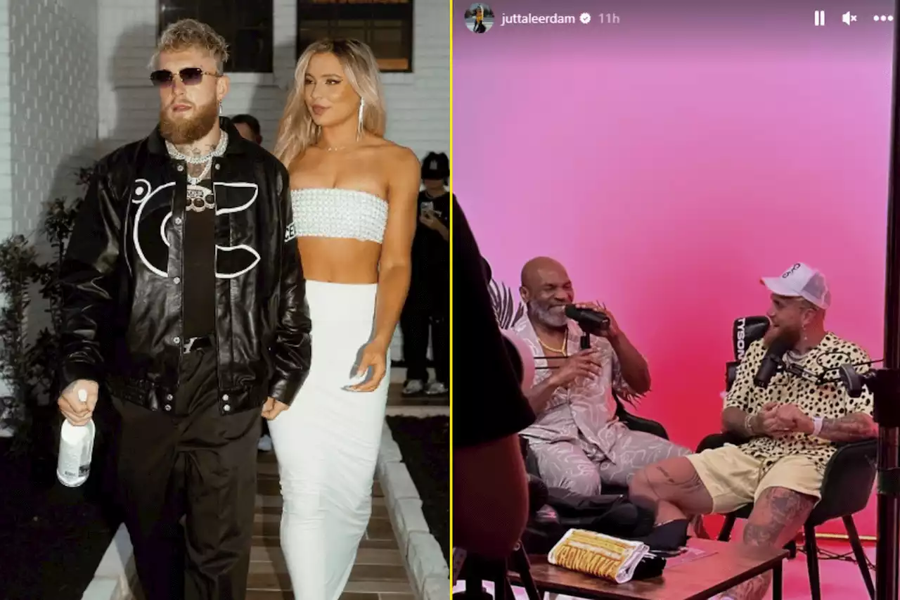 Jake Paul’s ‘proud’ girlfriend Jutta Leerdam teases interview with Mike Tyson following Nate Diaz win