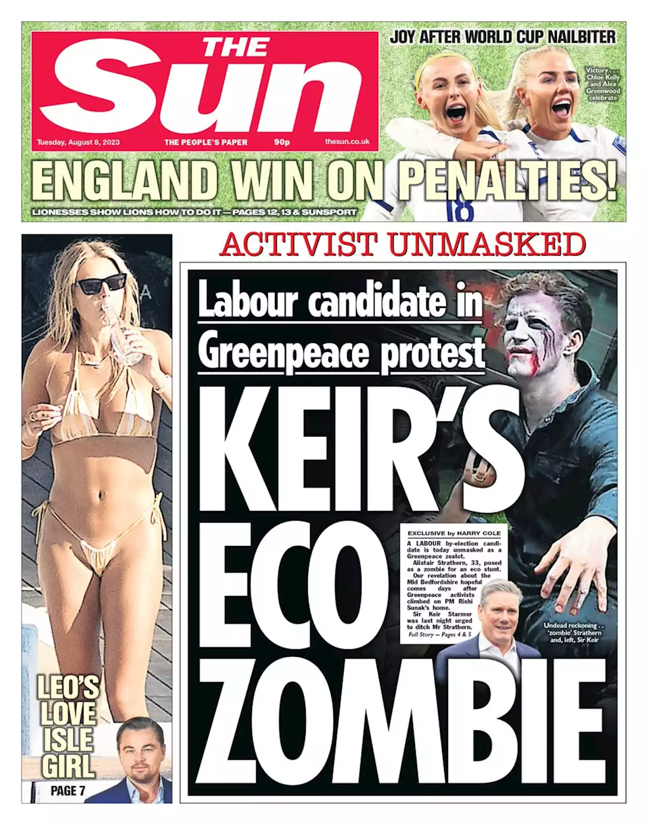 Wannabe Labour MP unmasked as Greenpeace zealot who dressed as a zombie