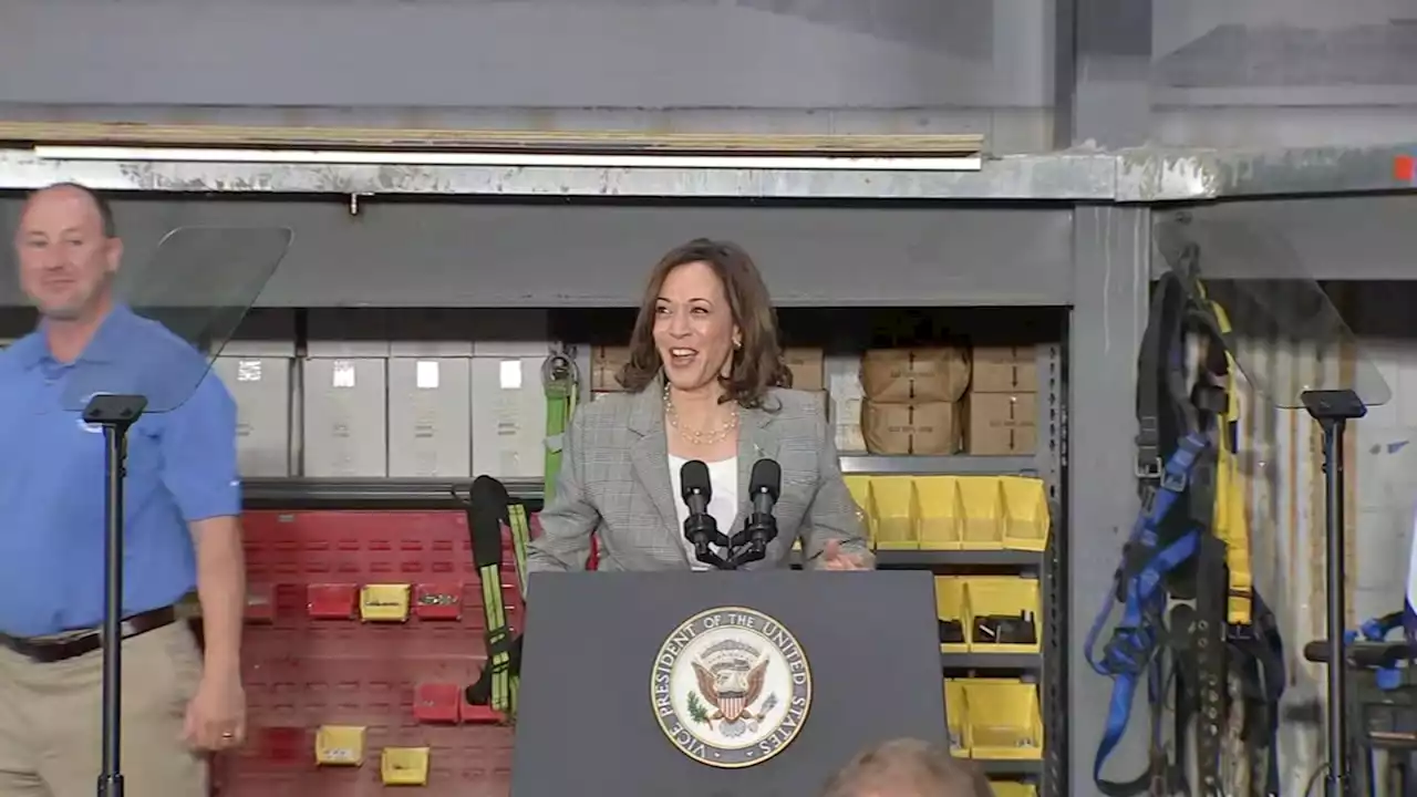 VP Kamala Harris touts labor rule changes during speech in Philadelphia