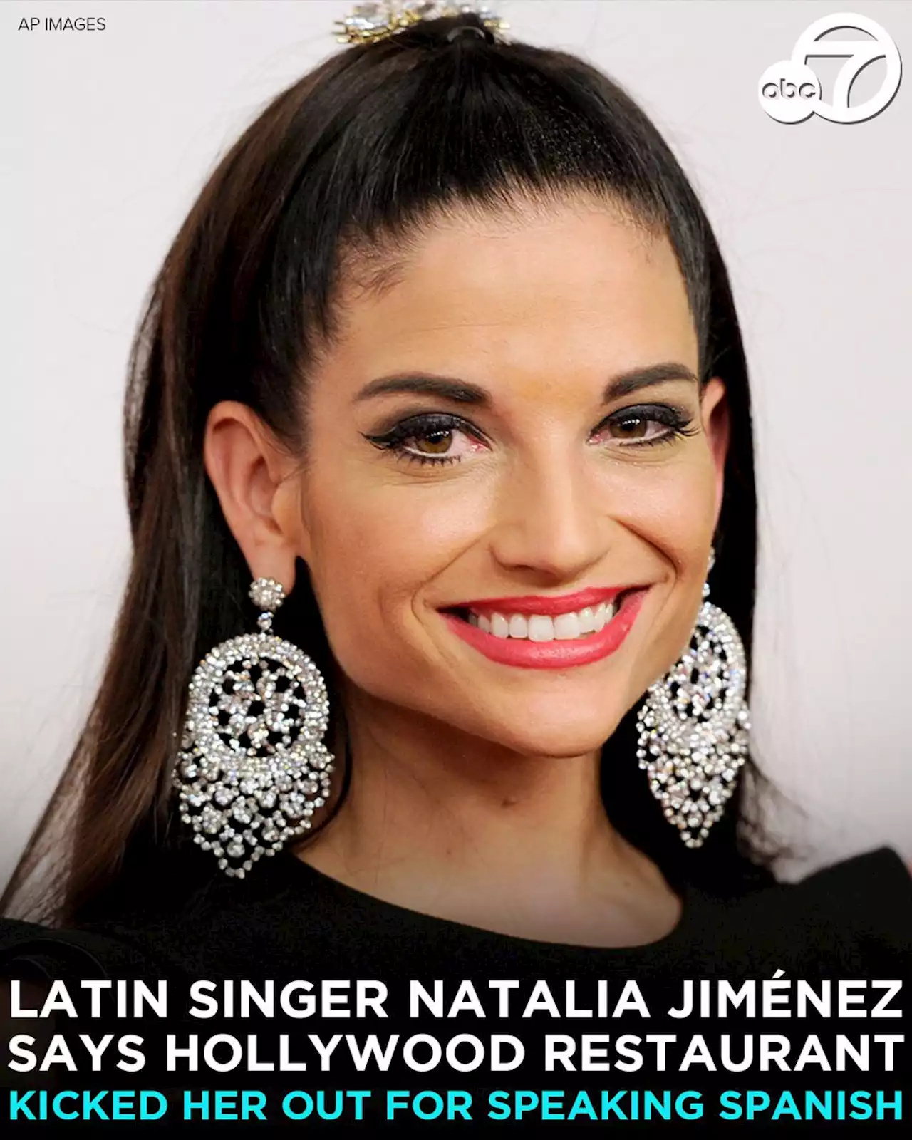 Latin singer Natalia Jiménez says Hollywood restaurant kicked her out for speaking Spanish