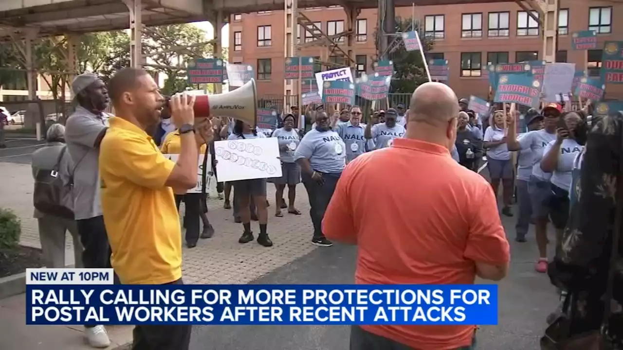 USPS Postal Workers Rally for Protection After Robberies