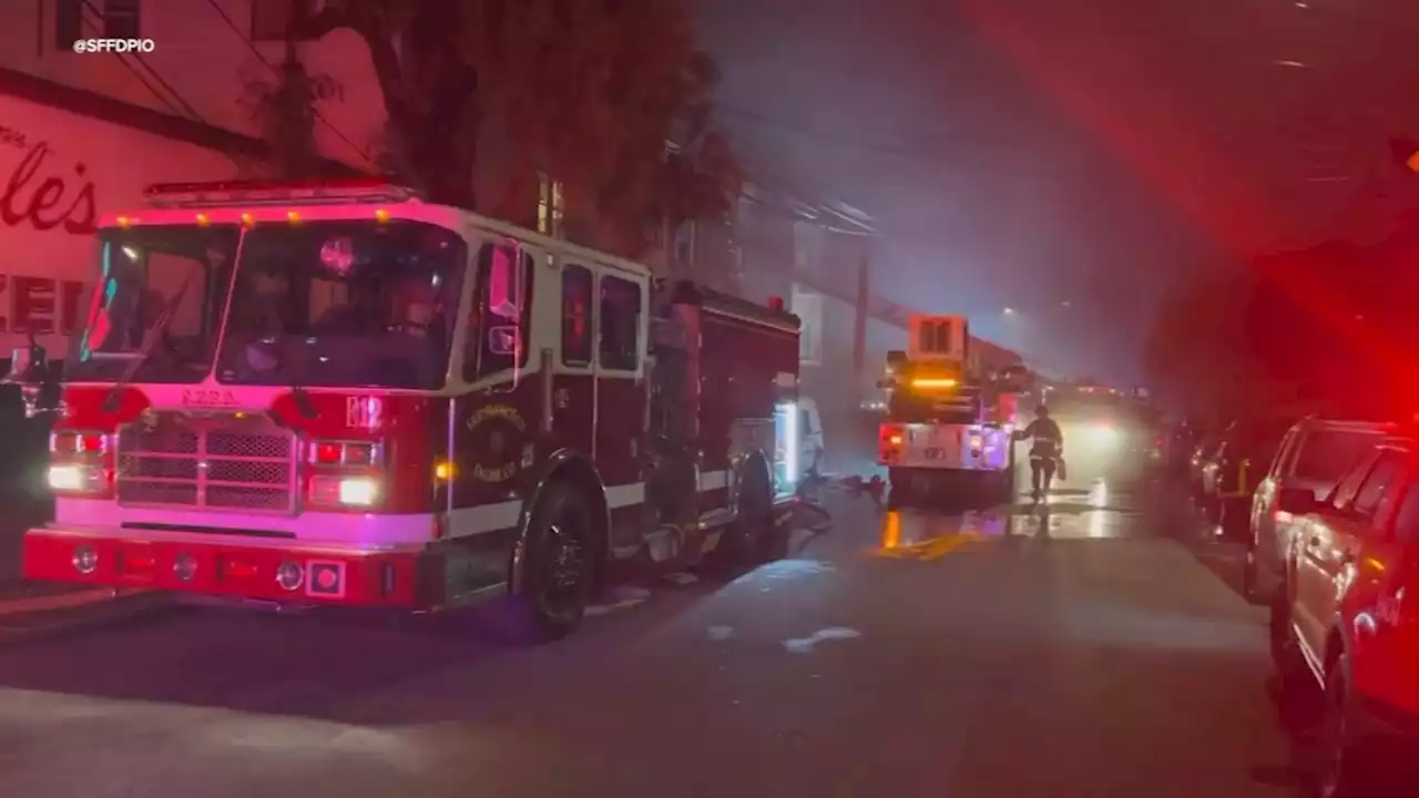 100 firefighters responding to apartment fire in SF's Inner Sunset neighborhood