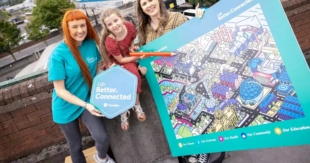 Translink teams up with Belfast artist to connect communities through colour