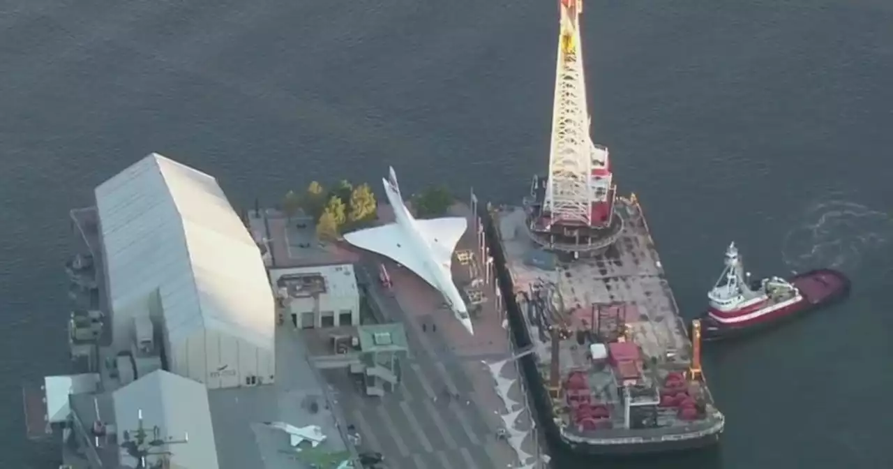 British Airways Concorde jet removed from Intrepid Sea, Air & Space Museum for restoration