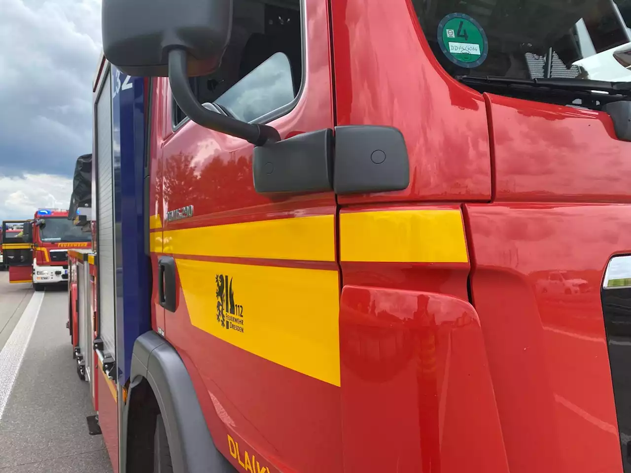 Verkehrsunfall auf der Autobahn A4 Dresden - Erfurt