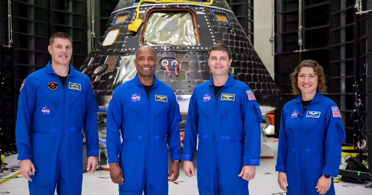 NASA's Moon Crew Meets Their Orion Spacecraft for First Time