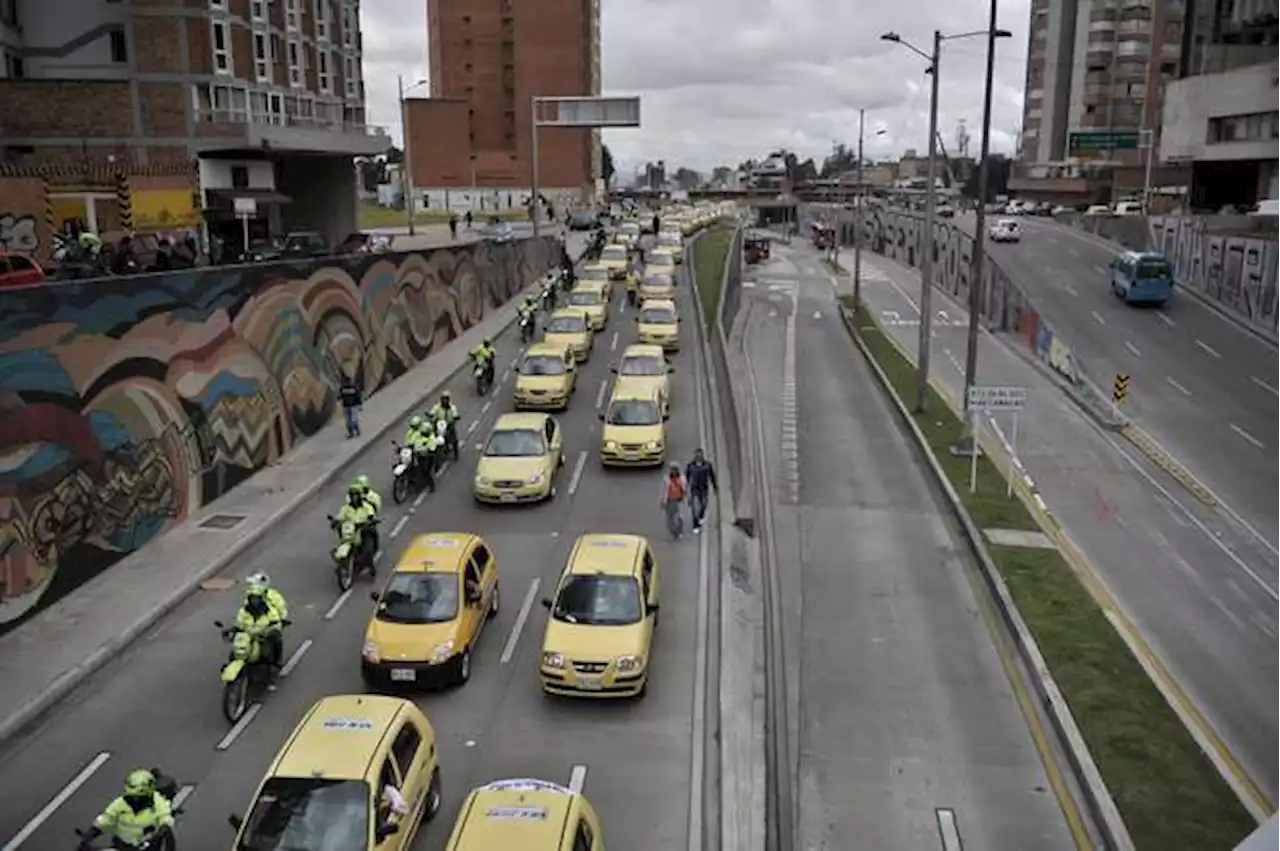 Paro de taxistas en vivo: tránsito y estado de las vías; avanza el plan tortuga