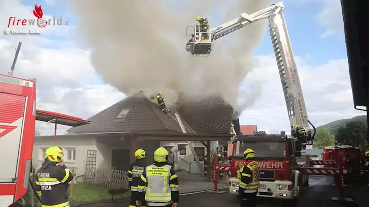 Stmk: Brand eines Wohngebäudes in Seckau → 130 Kräfte am Einsatzort