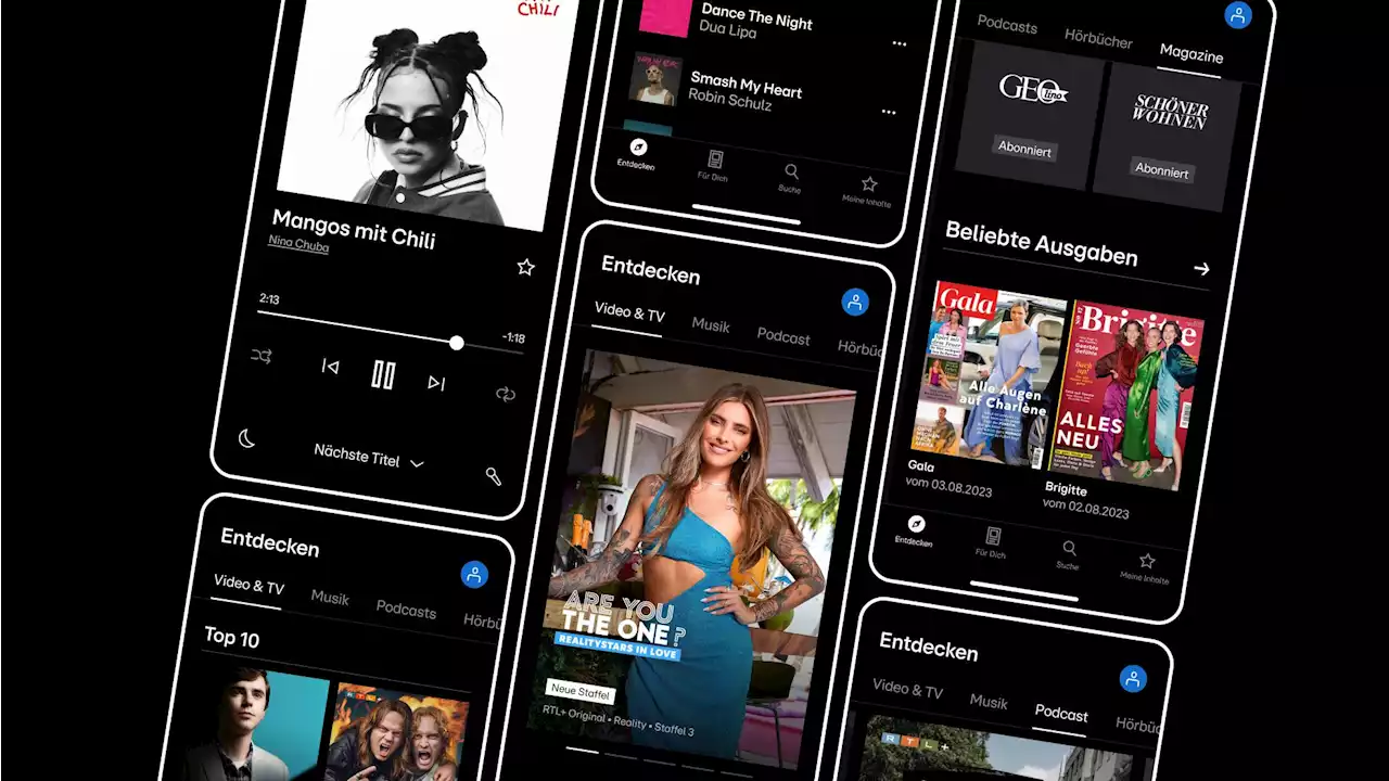 Video, Musik, Bücher, Zeitschriften: RTL Deutschland startet seine Mega-Multimedia-App - HORIZONT