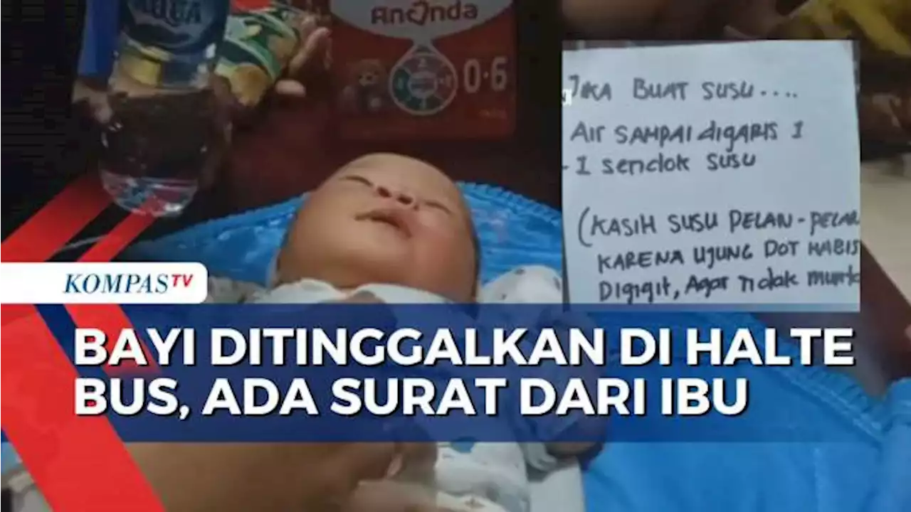 Miris! Seorang Ibu Tega Tinggalkan Bayi Baru Lahir di Halte Bus Kalibone