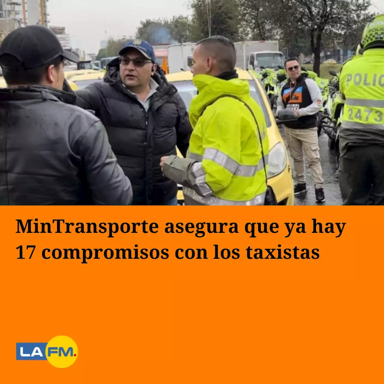 MinTransporte asegura que ya hay 17 compromisos con los taxistas