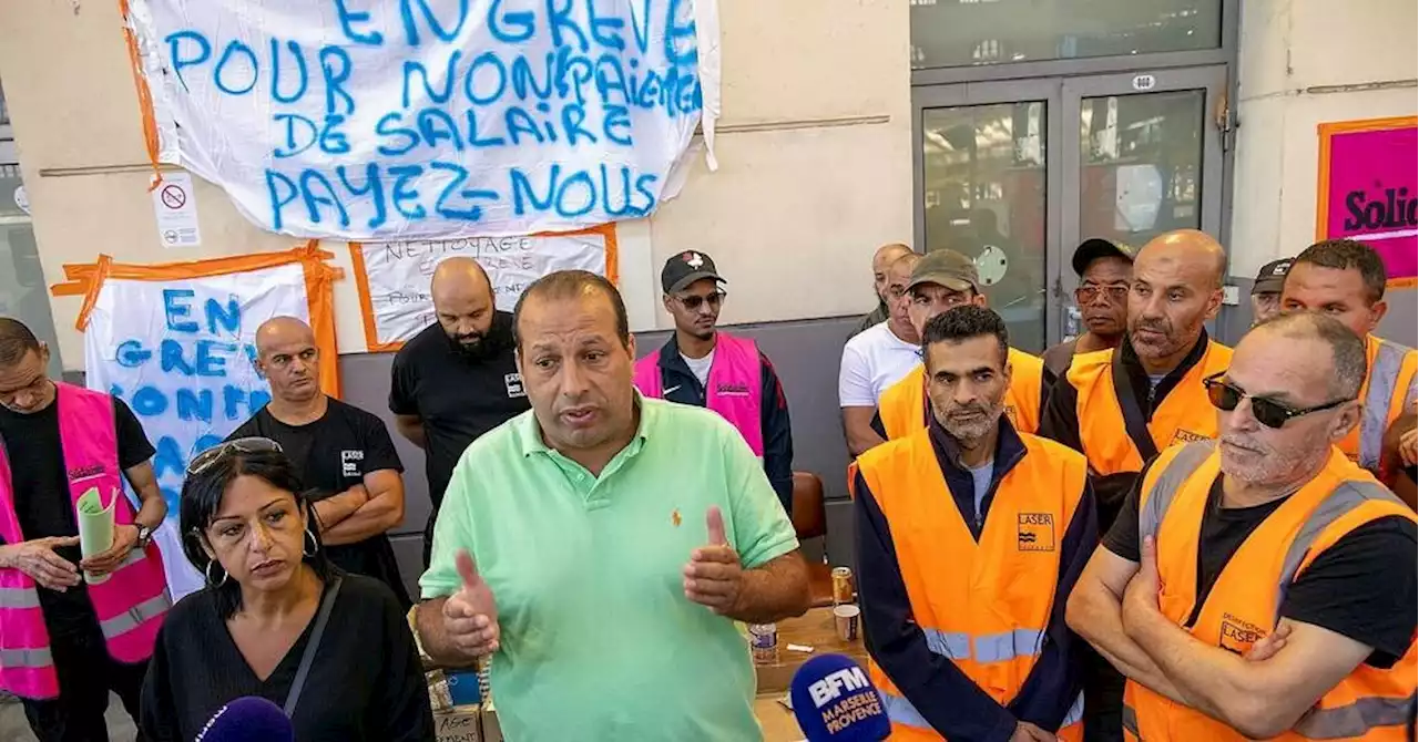 Déchets à la gare Saint-Charles : les agents de nettoyage en grève exigent 'le paiement des salaires'