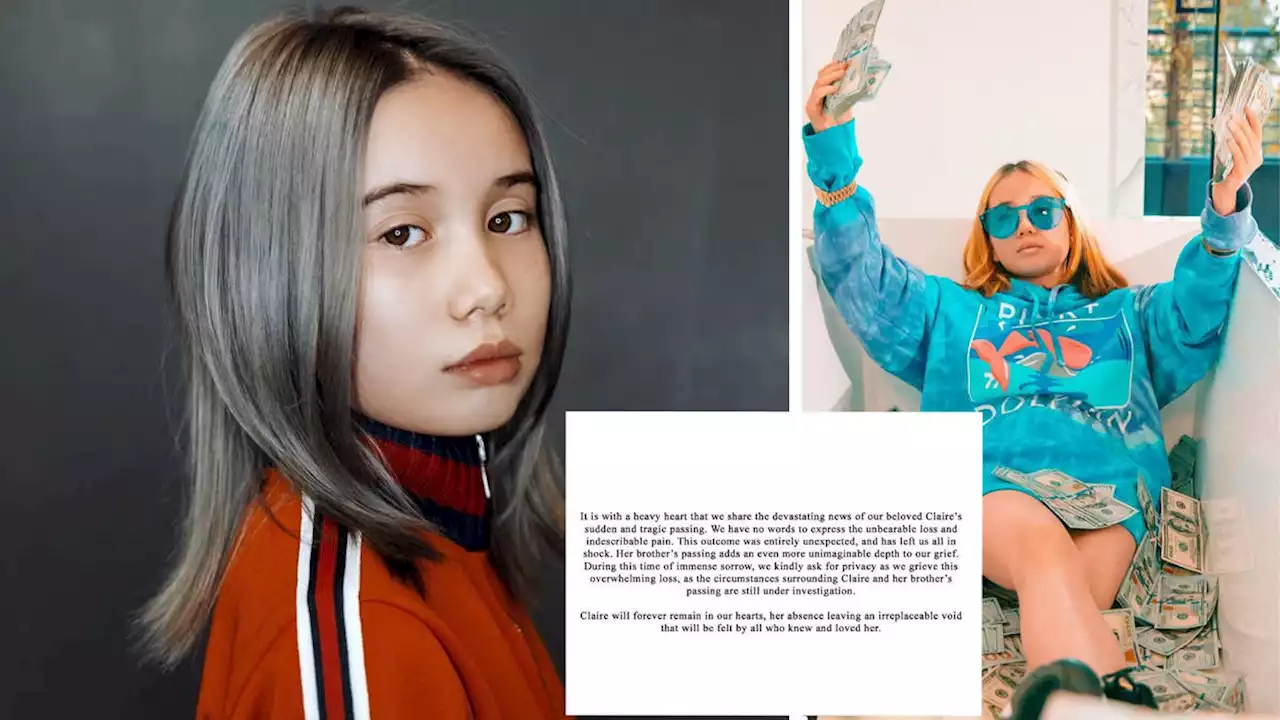 ‘We're all in shock’: Rapper Lil Tay, 14, and her brother die 'unexpectedly' as family pay tribute