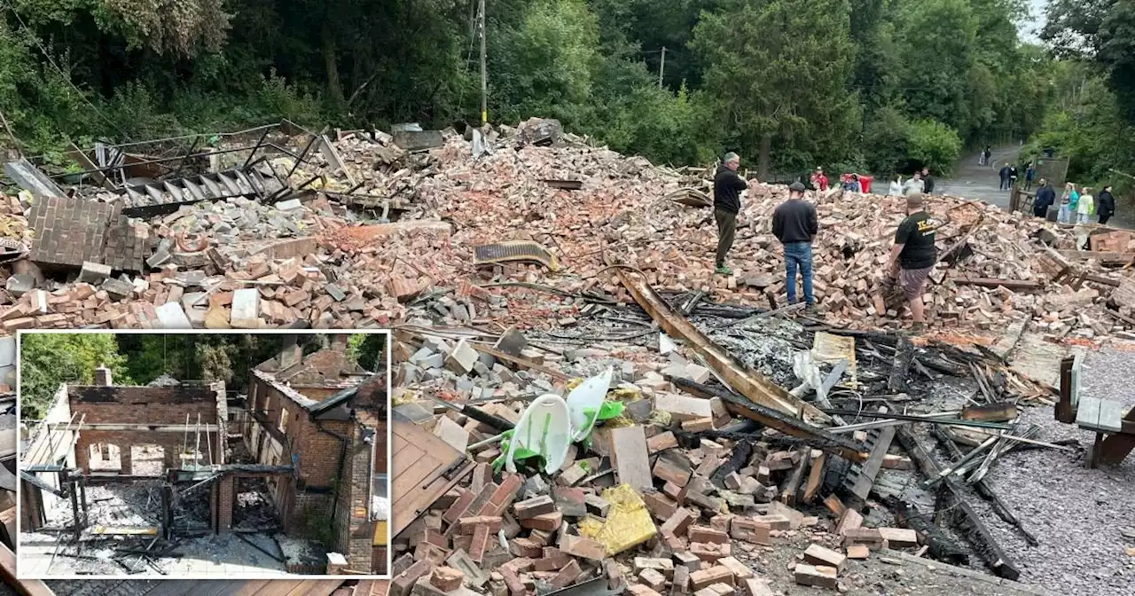 Fire that gutted 'Britain's wonkiest pub' now being treated as arson