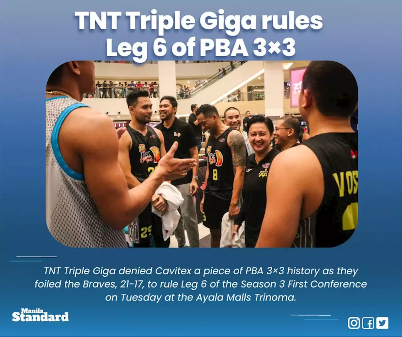 TNT Triple Giga rules Leg 6 of PBA 3×3