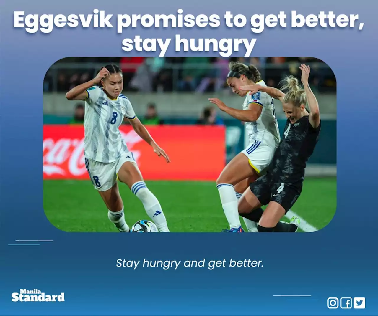 Eggesvik promises to get better, stay hungry