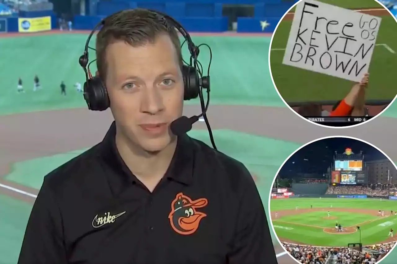 Orioles fans chant ‘Free Kevin Brown’ in support of suspended broadcaster