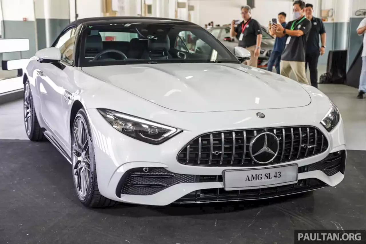 2023 Mercedes-AMG SL43 in Malaysia - RM999,888; 2.0L four-cylinder with electric turbo; 381 PS, 480 Nm - paultan.org