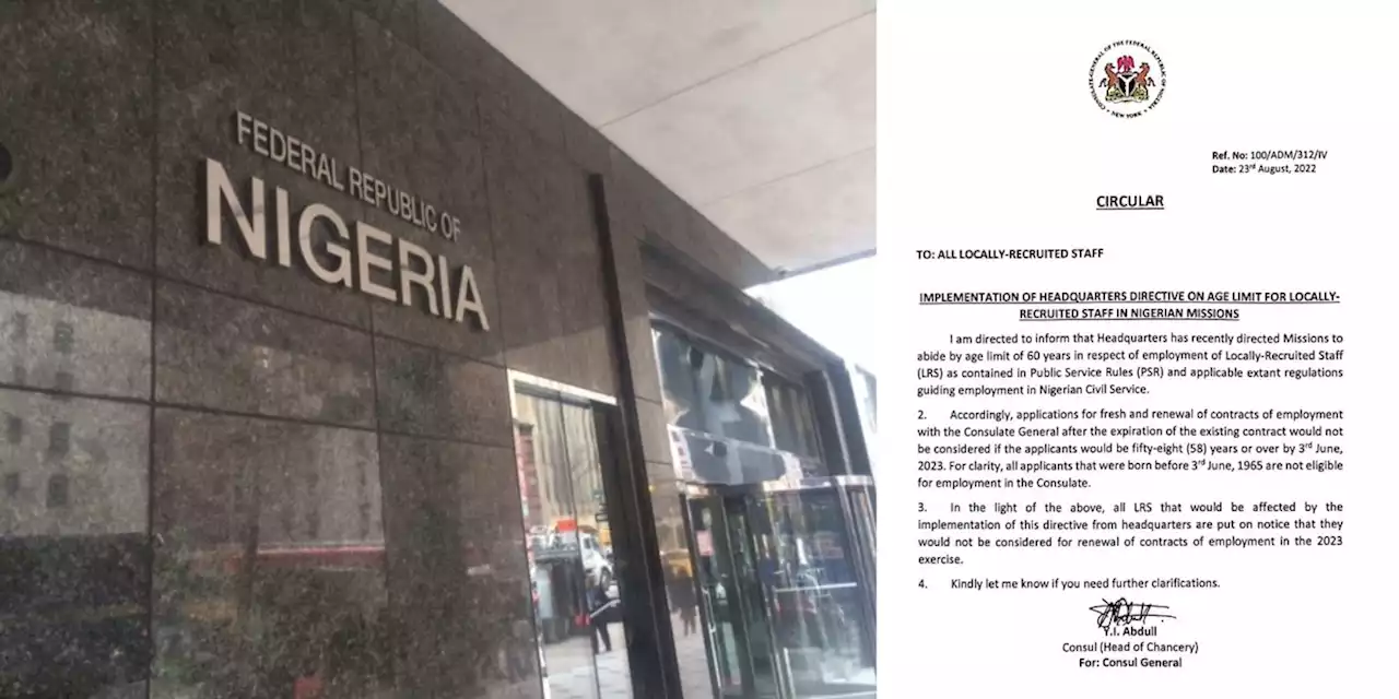 Nigerian Embassy Staff In New York Protest Against 60-Year Age Limit For Locally Recruited Staff | Sahara Reporters