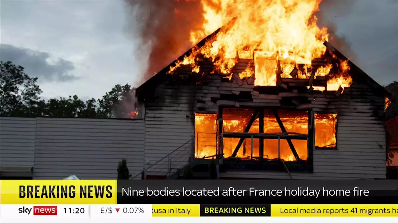 France: Nine bodies found after fire at holiday home for disabled people