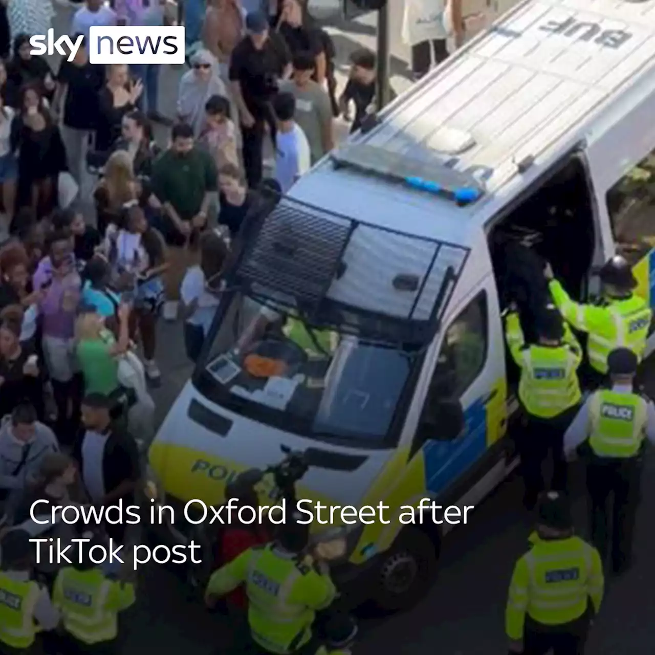 Police issue 11 dispersal orders in Oxford Street area after 'mass shoplifting event' advertised on TikTok