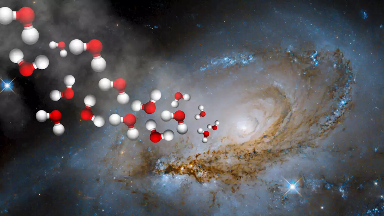 Galaxy from the 'teenage' universe reveals its water map for the 1st time