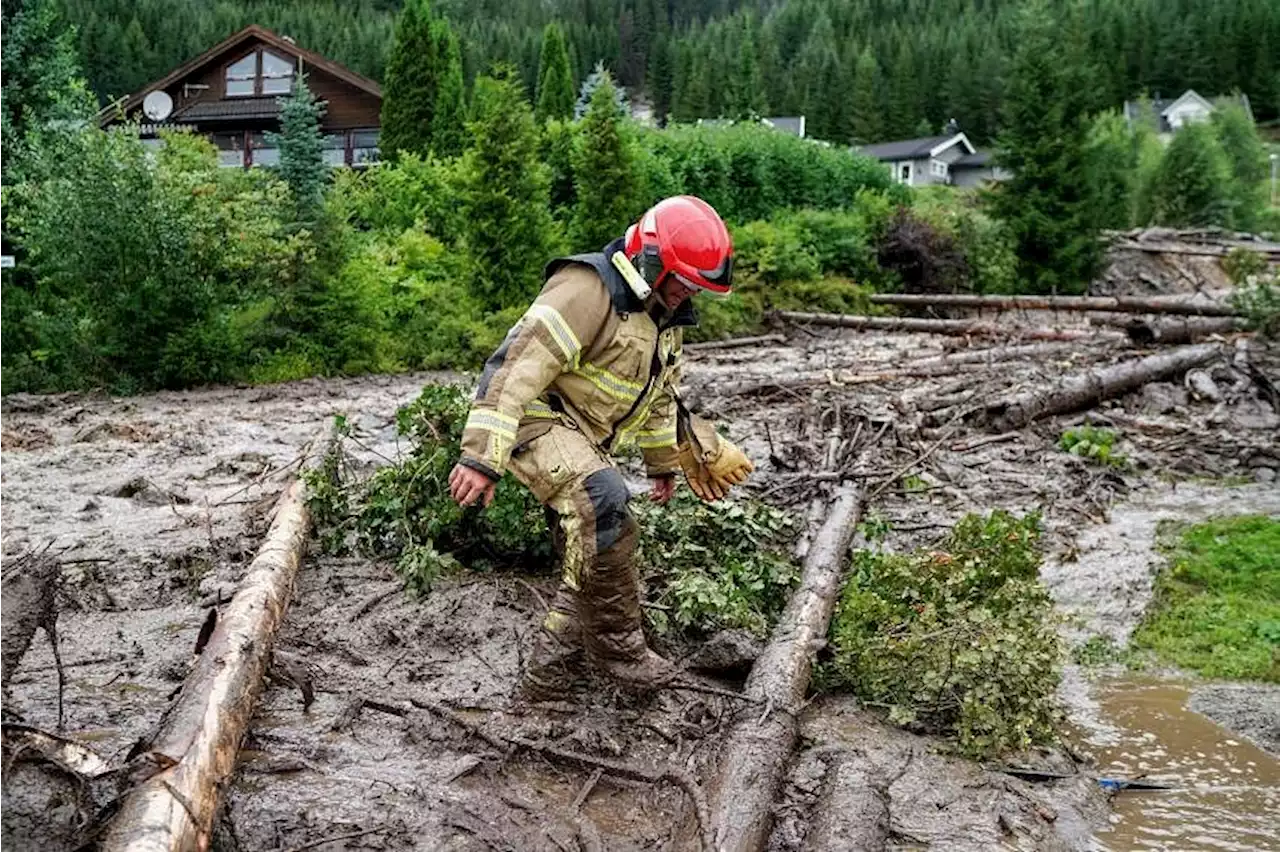 Storm continues to sweep over the Nordics, causing landslides