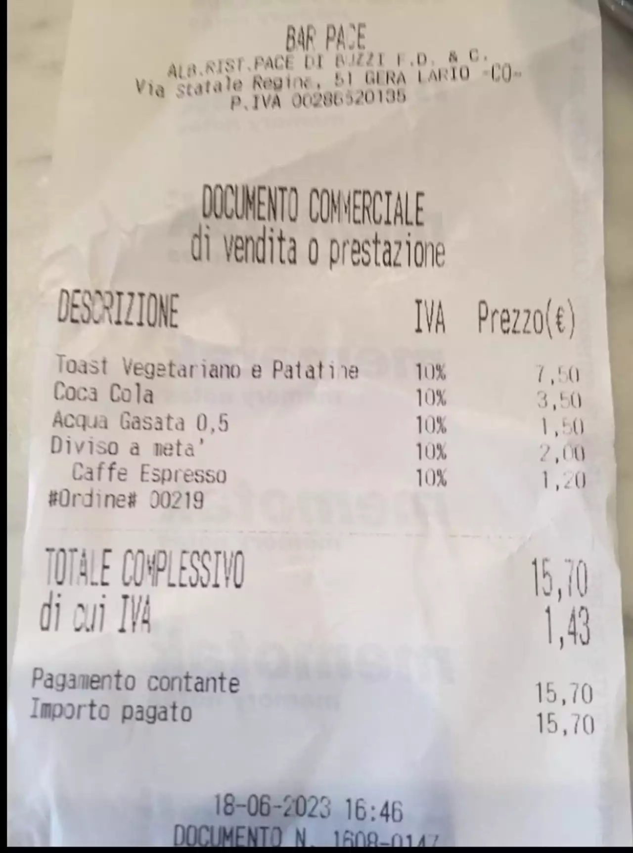 Bar In Italy Charging €2 To Cut Sandwiches In Half