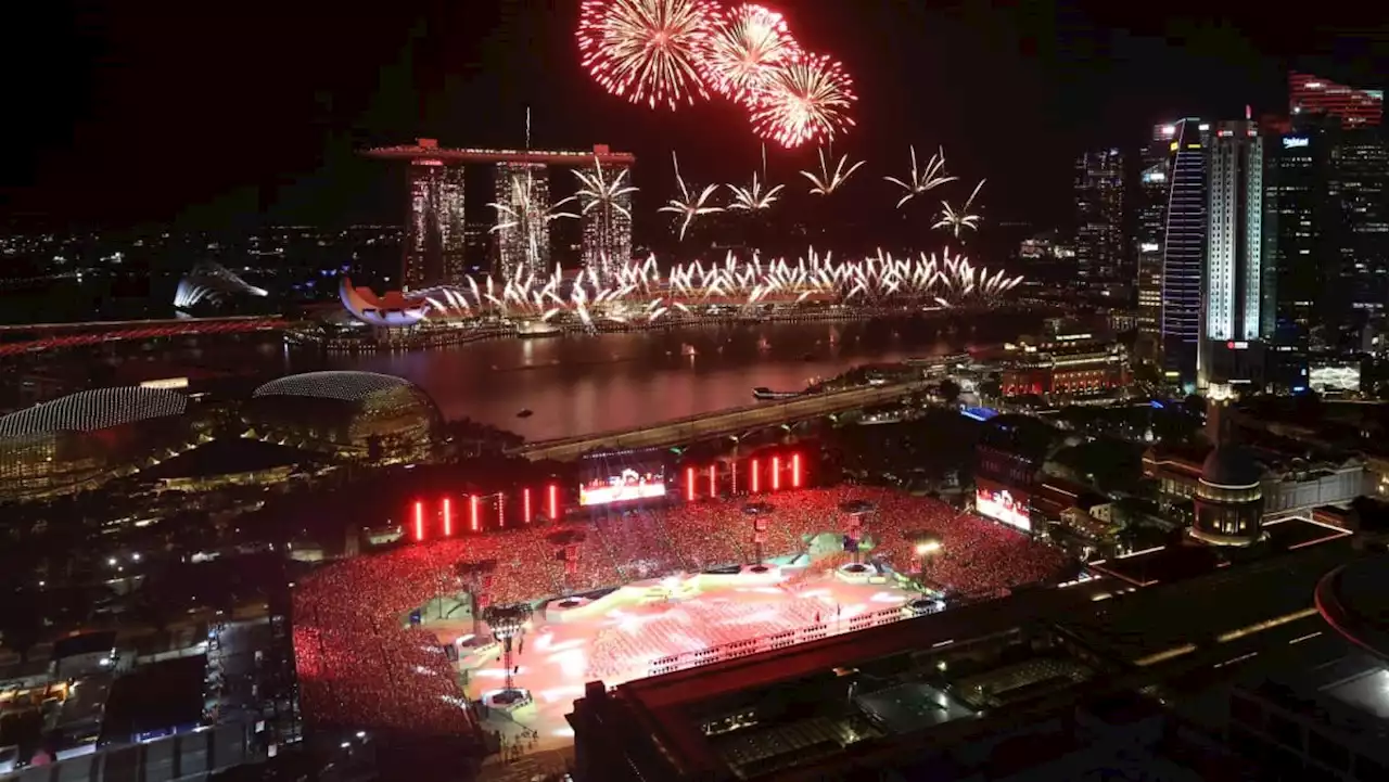 'Onward as one': S'pore celebrates 58th birthday back at the Padang, bids farewell to outgoing President Halimah