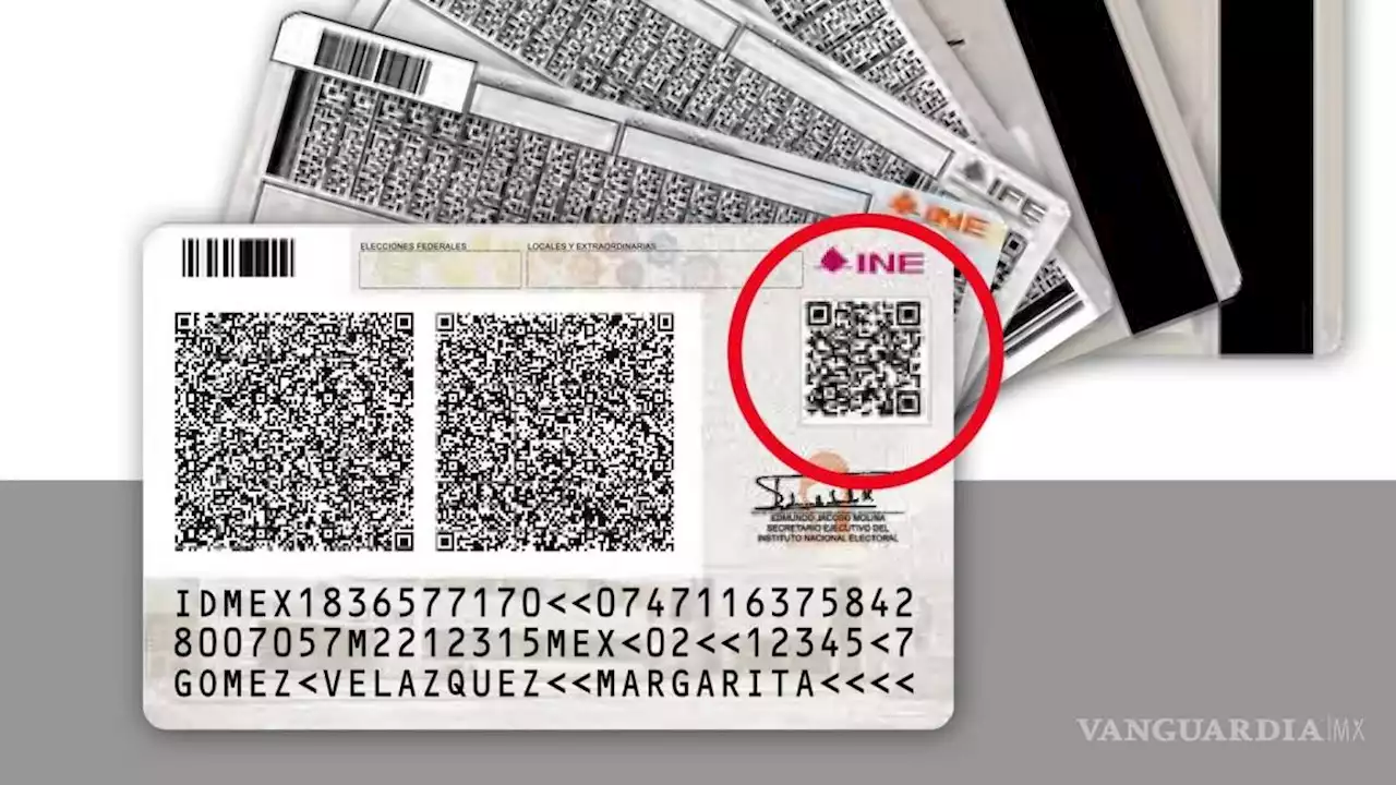 ¿Para qué sirven los tres códigos QR en la credencial del INE?... qué elementos la integran