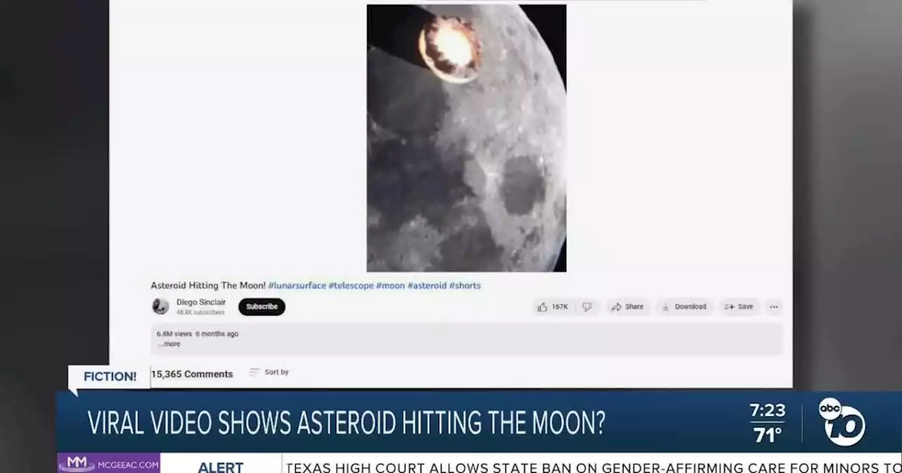 Fact or Fiction: Asteroid collides with moon, creates fireball?