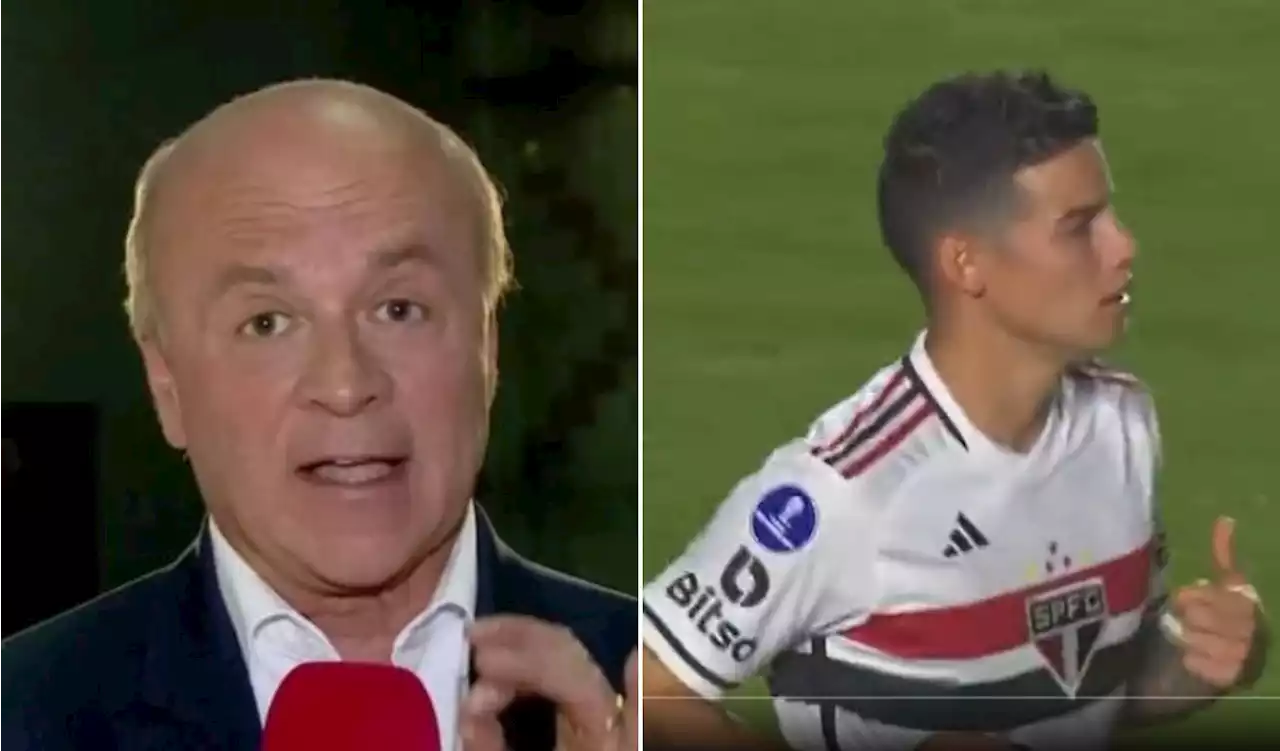 Carlos Antonio 'rescató' a James tras botar penalti: 'Lo mejor que le he visto en los últimos años'