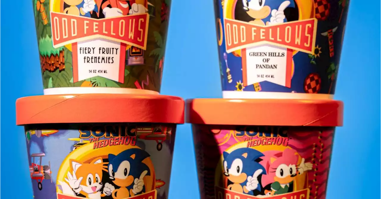 Sonic The Hedgehog Ice Cream in the Daily LITG, 1st of September 2023